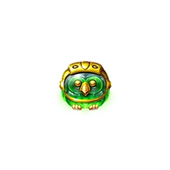 Pirots 4 grön bärnsten symbol på nivå 7