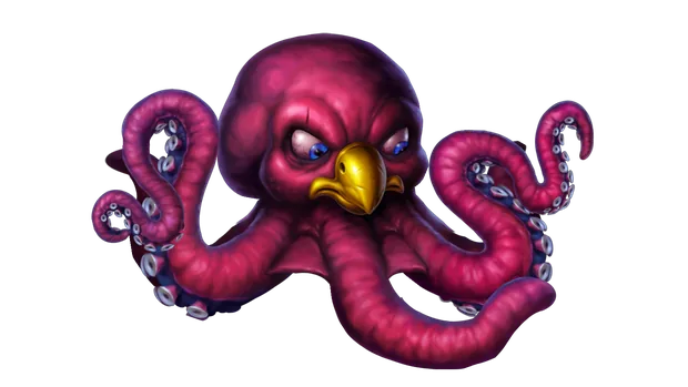 Kraken, havsvidundret som hänger ovanför spelplanen i Pirots 5